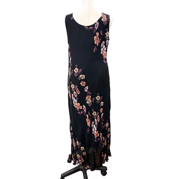 Eva Blue Size 18 Vintage Dress Beaded Maxi REPAIRED Whimsigoth Fairy Grunge - Picture 2 of 16